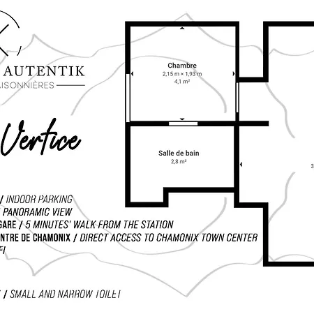 Апартаменти Vertice - Center Mont-blanc View